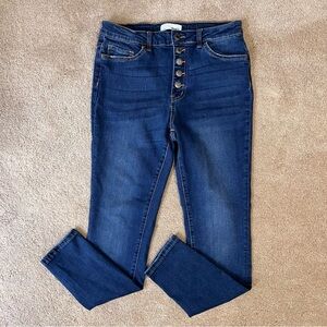 Vervet Los Angeles Straight Leg Jeans Stretch Denim Streetwear